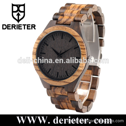 Shenzhen China Factory Custom Watches Wood Japanese Movement
